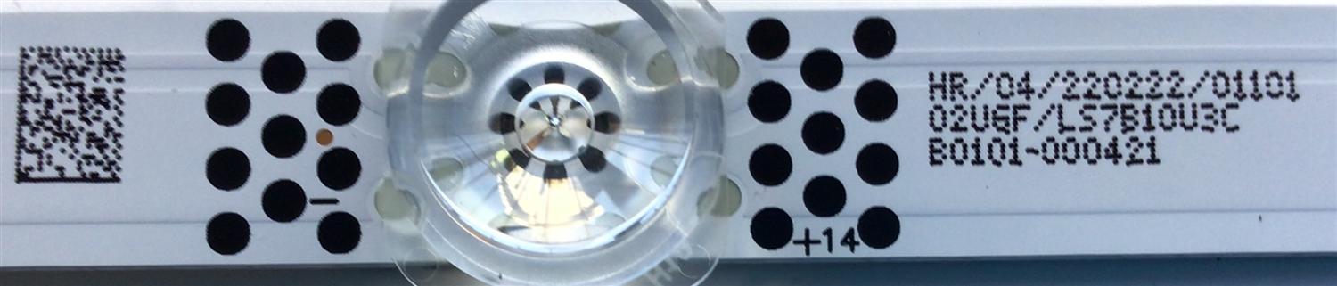 LED PARA TV TCL ORIGINAL 1 PIEZA / NUMERO DE PARTE 43HR330M18A0 / B0101-000421 / 43HR330M18A0 V2 / 43HR330M18A0 V4 / HR/04/220222/01101 / 02U6F / LS7B10U3C / PANEL LVU430NDEL MS9W49 / MODELOS 43S455 / 43P637 - Imagen 4